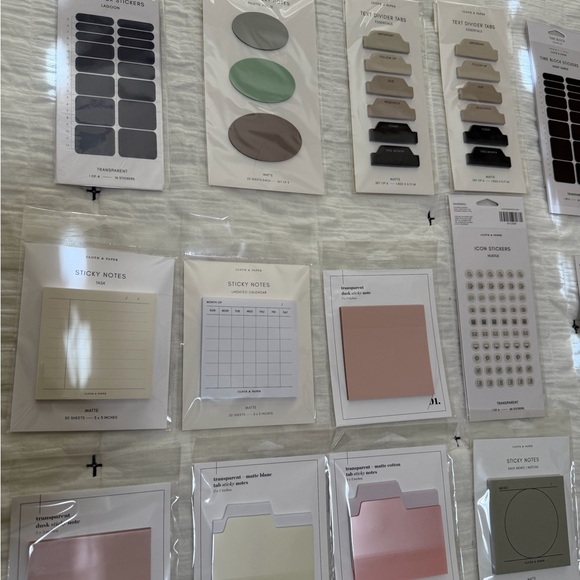 Cloth & Paper sticky notes & stickers set - Picture 3 of 7